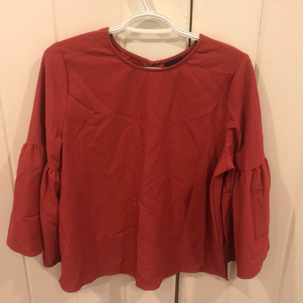 Red blouse